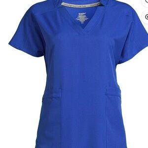 Cuddl Duds Blue Scrub Top